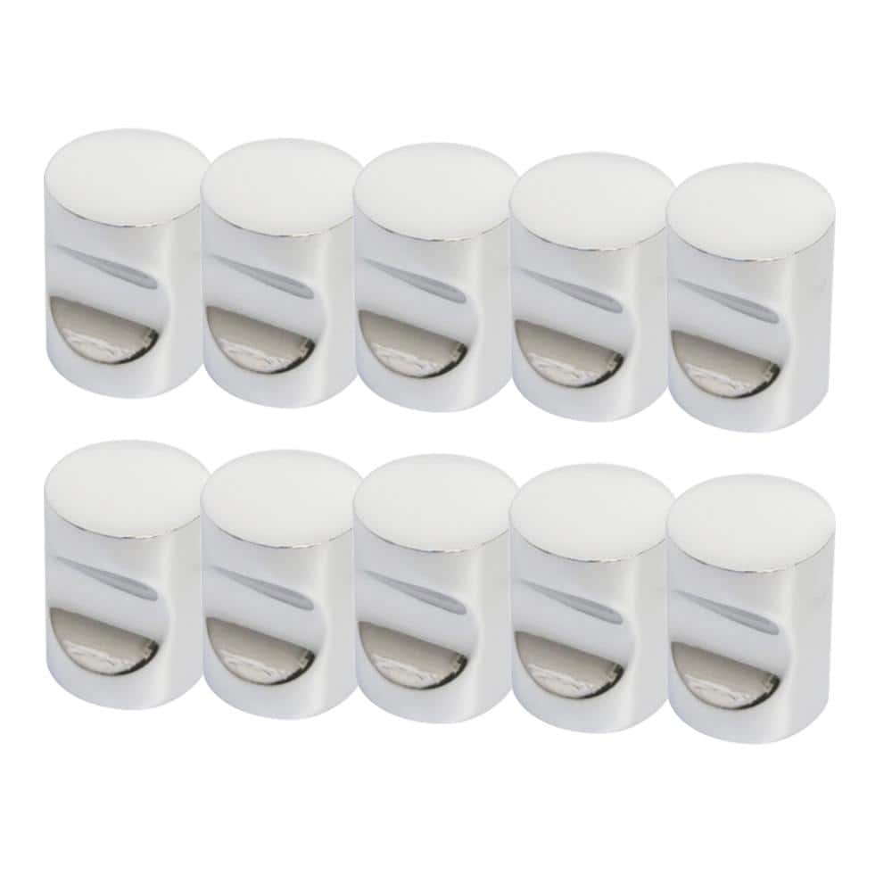 Brushed Nickel Cylindrical Knob Multipack with Mounting Hardware