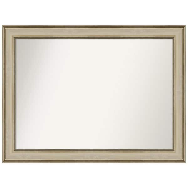 Amanti Art Colonial Light Gold 43.75 in. W x 32.75 in. H Non-Beveled Bathroom Wall Mirror in Gold