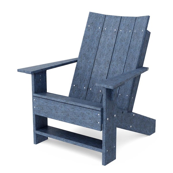 Wildridge Contemporary Patriot Blue Plastic Outdoor Adirondack Chair