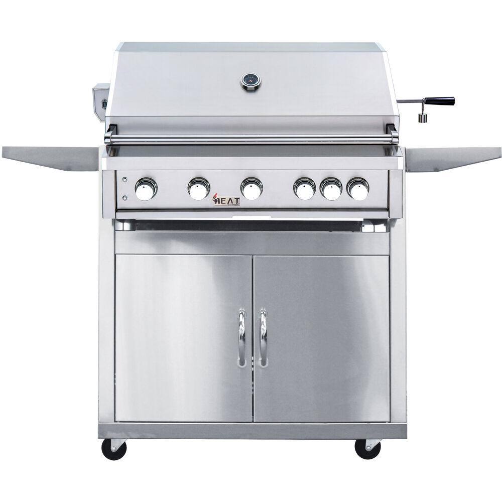 Cambridge 40 In 5 Burner Propane Gas Grill In Stainless Steel With   Cambridge Propane Grills Htgr40 5 Lp 1 Kit 64 1000 