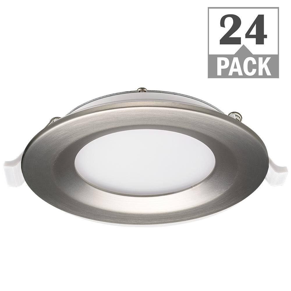 Commercial Electric 4 in. Adjustable CCT Integrated LED Canless ...