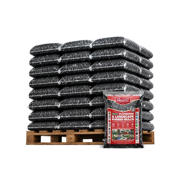 Viagrow 1.5 cu. ft. / 2000 lbs. Natural No Dye Rubber Mini-Nuggets Bagged Mulch for Landscape and Playground (50-Pack)
