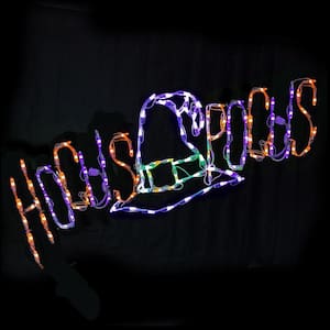 44" LED Hocus Pocus Witches Hat Halloween Yard Sign
