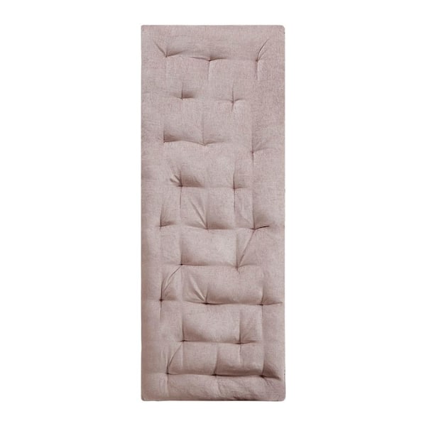 Unbranded Simple Luxe Bohemian Charm Blush 74 in. L x 27 in. W Polyester Chenille Floor Throw Pillow Cushion