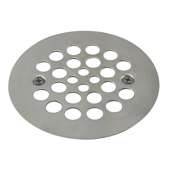 Oatey 4-in Screw-Rite Round Stainless Steel Strainer in the Shower Drains  department at