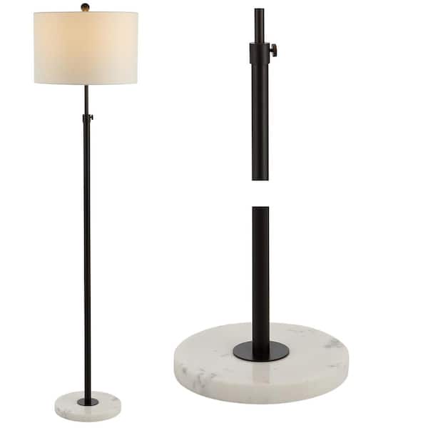 JONATHAN Y June 66 in. Oil Rubbed Bronze Metal/Marble Adjustable LED Floor  Lamp JYL3022B - The Home Depot
