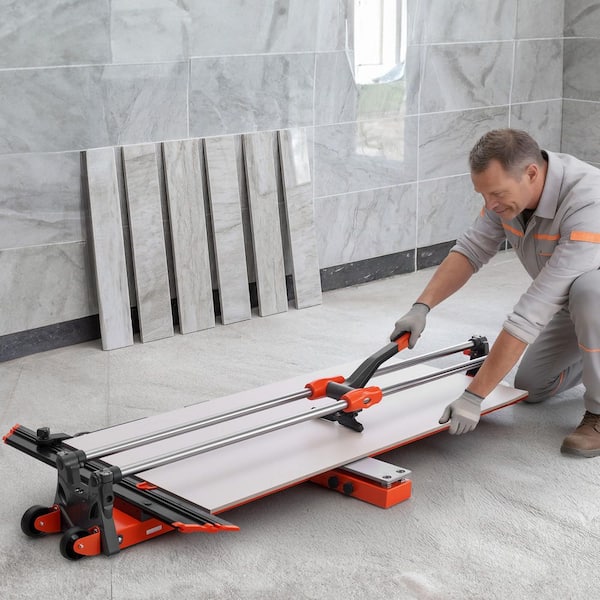 SKYSHALO 47.2 In. Tile Cutter with Tungsten Carbide Blade, Cuts