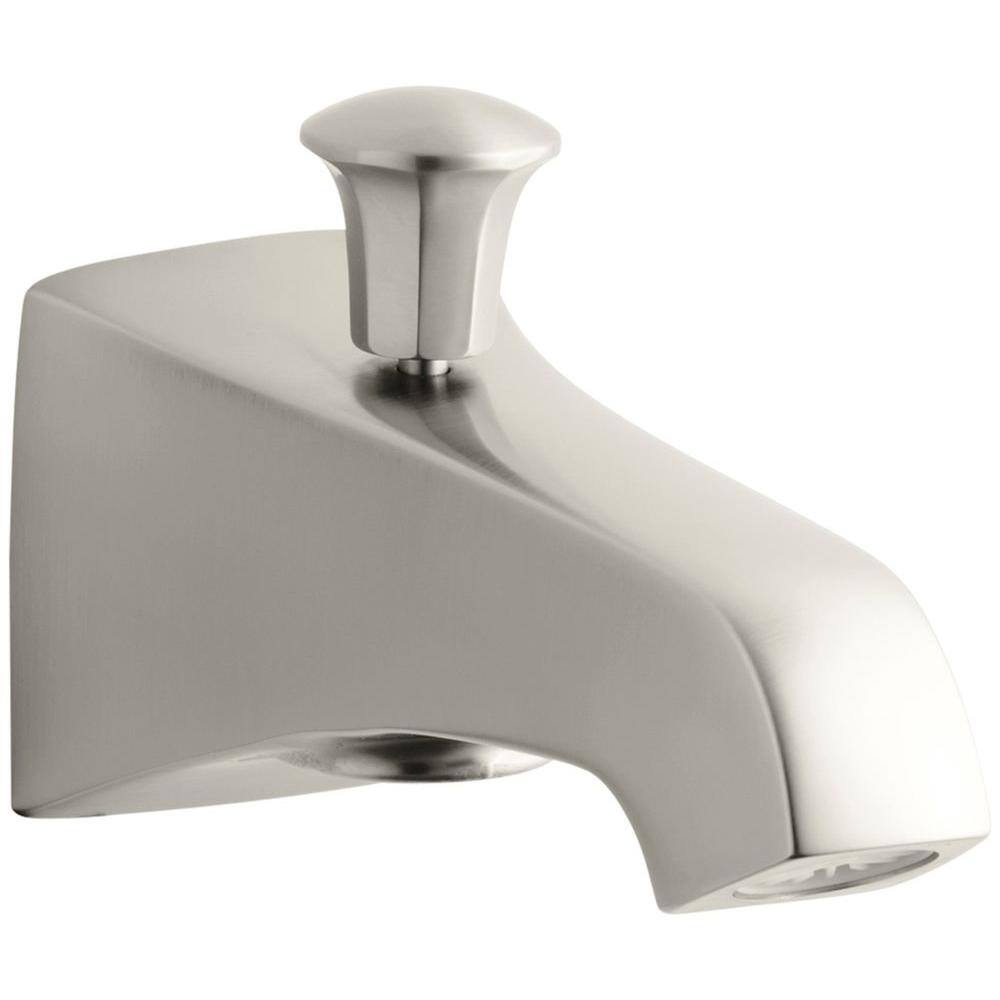 KOHLER Memoirs Wall Mount Diverter Tub Spout in Vibrant Brushed Nickel