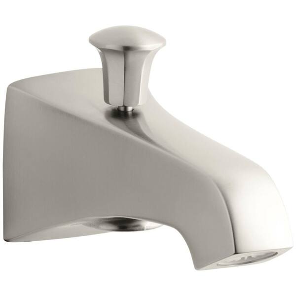 KOHLER Memoirs Wall Mount Diverter Tub Spout in Vibrant Brushed Nickel