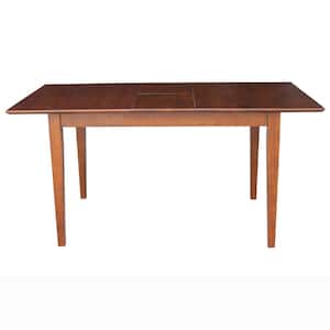 Espresso Solid Wood Extendable Dining Table