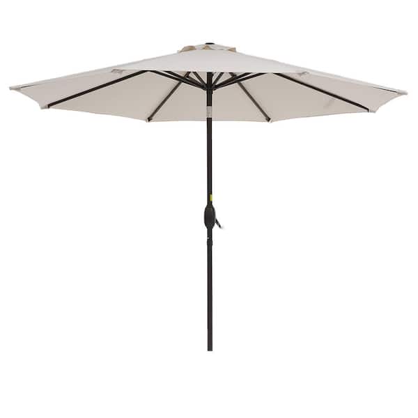 Unbranded 9 ft. Market Patio Umbrella in Beige