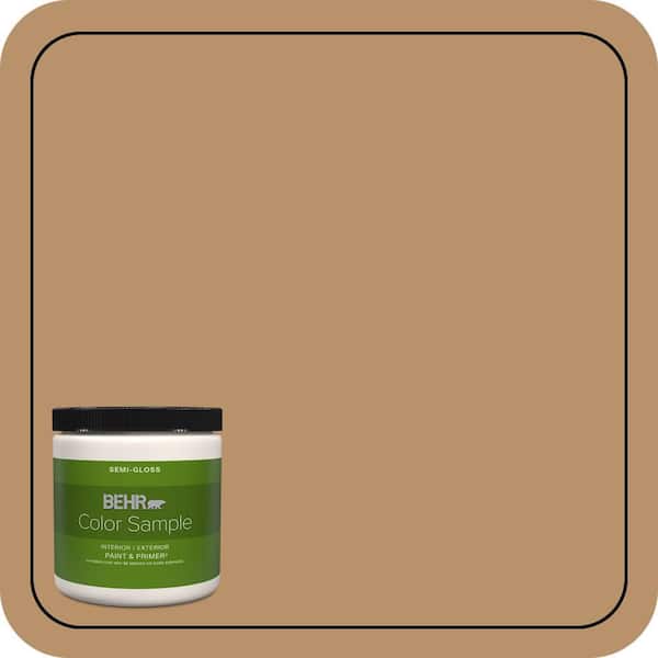 BEHR PREMIUM PLUS 8 oz. #S280-5 Windswept Leaves Semi-Gloss Interior/Exterior Paint & Primer Color Sample