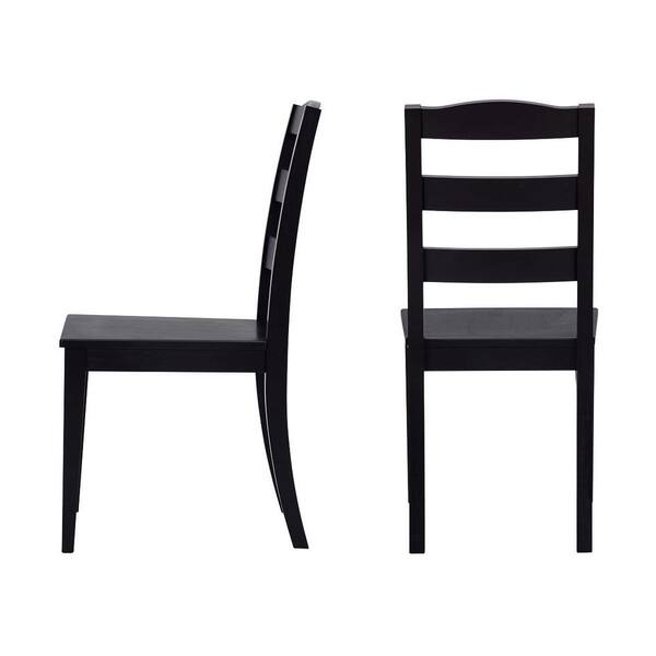 ladderback black farmhouse chairs