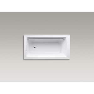 Archer 60 in. x 32 in. Acrylic Drop-In Bathtub with Reversible Drain in White