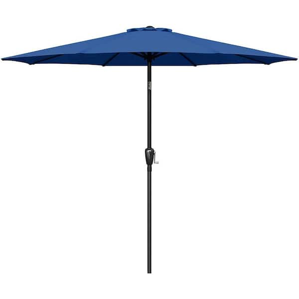 Cesicia 9 ft. Steel Outdoor Market Patio Umbrella with Push Button Tilt ...