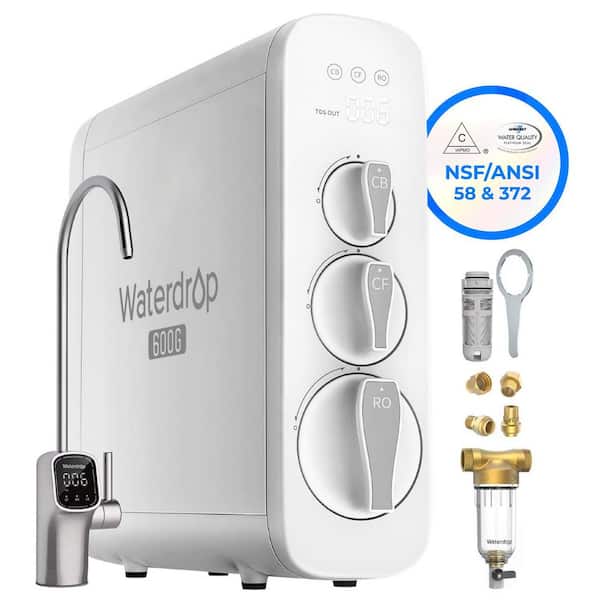 Integrated Water Treatment Solution：NSF Certified Tankless Under-Sink RO System,Whole House Sediment Filtration System