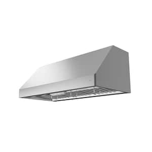 Tempest II 48 in. 650 CFM Convertible Wall Mount Range Hood with LED Light in Stainless Steel