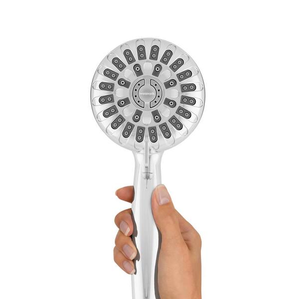 Waterpik Magnetic Dual Dock Shower Head - Adjustable Height Handheld With 5-Foot Hose, 7 Spray Modes, Brushed Nickel - View #8