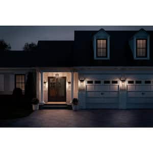 Regence 26 in. 2-Light Olde Bronze Traditional Outdoor Hardwired Wall Lantern Sconce with No Bulbs Included (1-Pack)