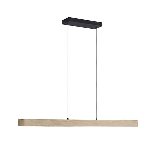 Golden Lighting Silva 30-Watt 1 Light Driftwood Linear Integrated