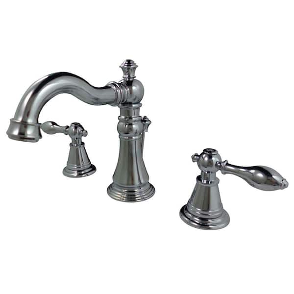 Kingston Brass Classic 8 in. Widespread 2-Handle High-Arc Bathroom Faucet in Polished Chrome