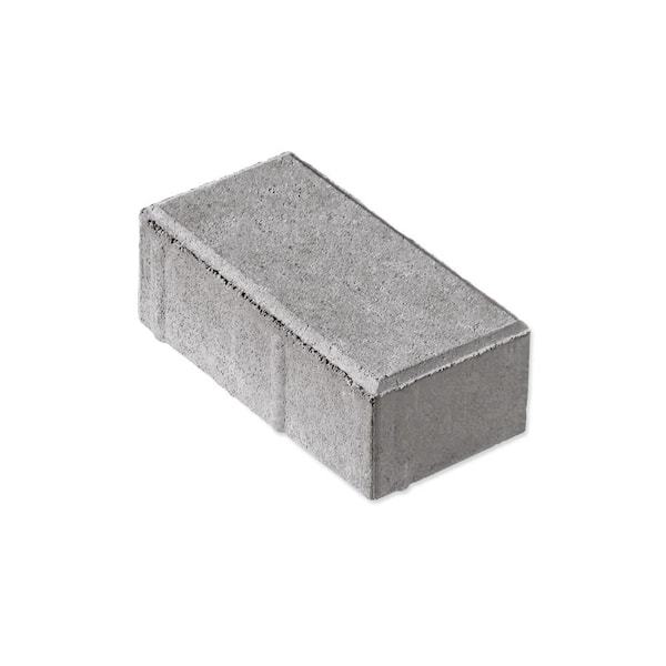 Tileco 4 in. x 8 in. x 60 mm Gray Concrete Classic Paver