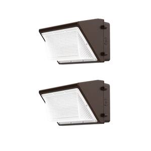 200-Watt Equivalent Integrated Outdoor LED Wall Pack, 3300 Lumens, Outdoor Security Lighting (2-Pack)