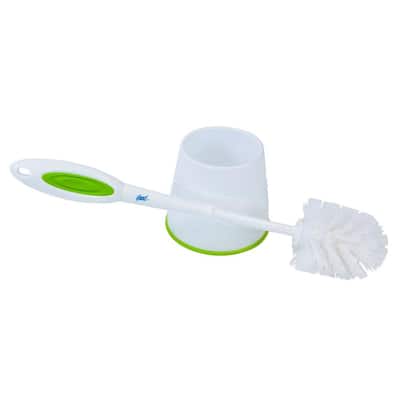 10 in. Toilet Bowl Brush and Holder