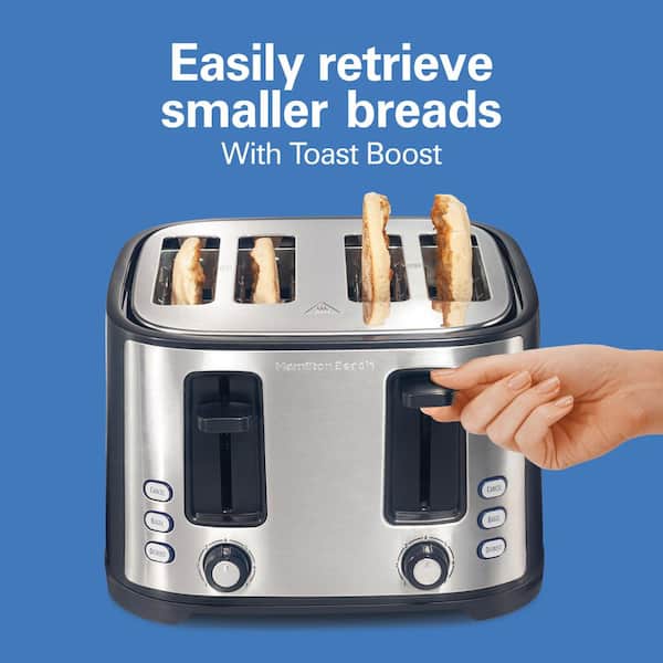 Hamilton Beach 4 Slice Toaster with Extra-Wide Slots Stainless Steel -  24911