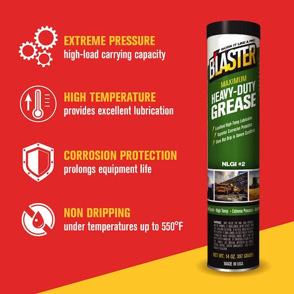 14 oz. Maximum Heavy-Duty Grease Cartridge for Grease Gun