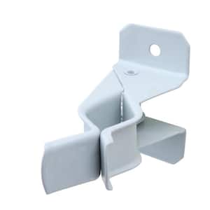 7/8 in. Wall-Mounted White Steel Spring Grip Clip Storage Hooks (2-Pack) 5 lbs