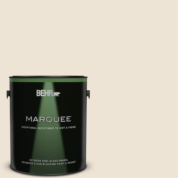 BEHR MARQUEE 1 gal. #QE-09 Pavillion Semi-Gloss Enamel Exterior Paint & Primer