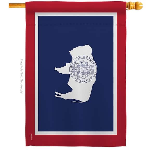 Ornament Collection 2.5 ft. x 4 ft. Polyester Wyoming States 2-Sided House Flag Regional Decorative Horizontal Flags