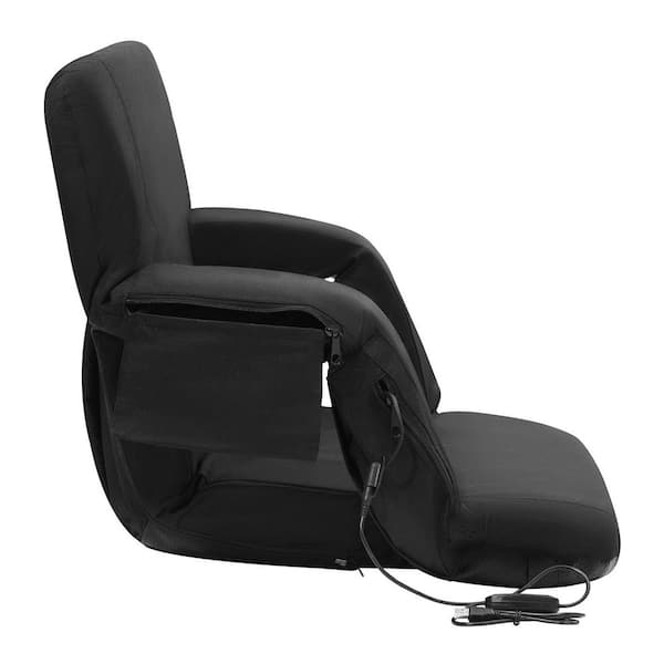 Double Heated Stadium Seat W/ Back Support, Folding Portable Padded Reclining Chair, 3 Level Heating Wide Bleacher Seat