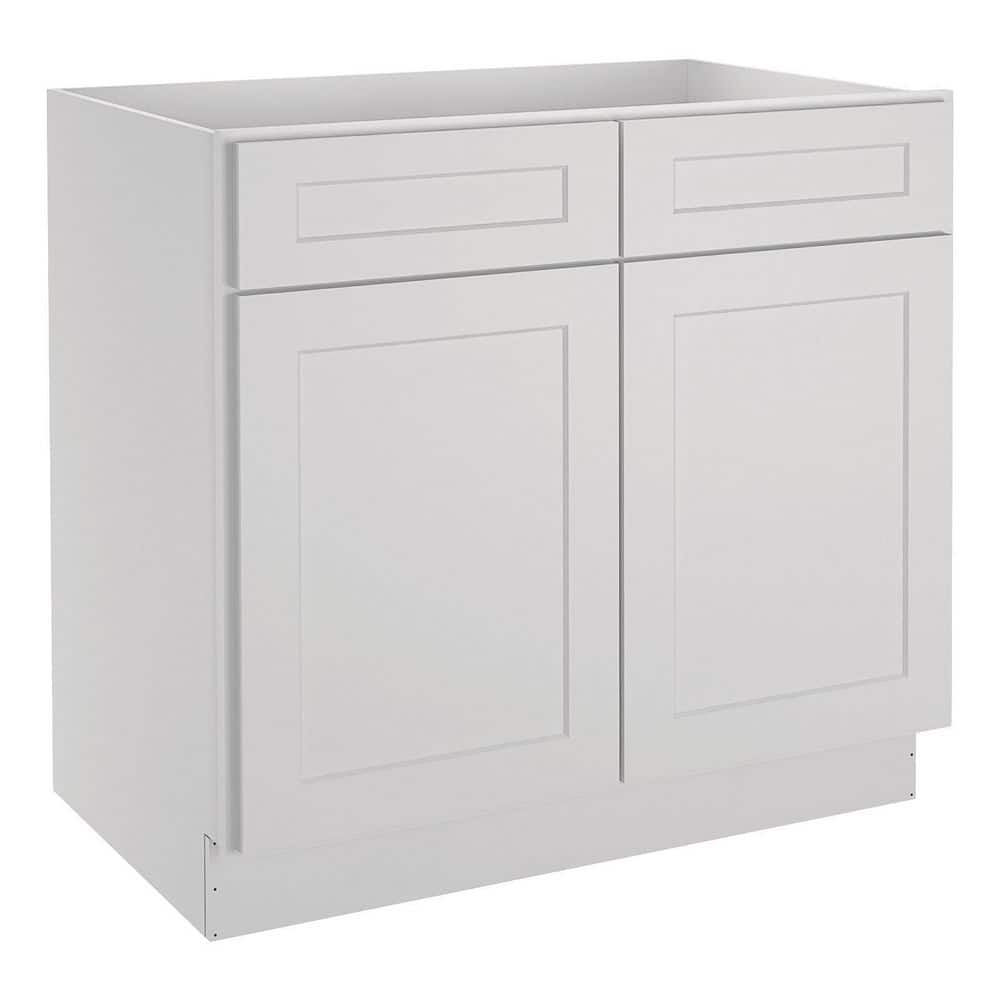 HOMEIBRO 36 in. W x 24 in. D x 34.5 in. H in Shaker Dove Plywood Ready ...