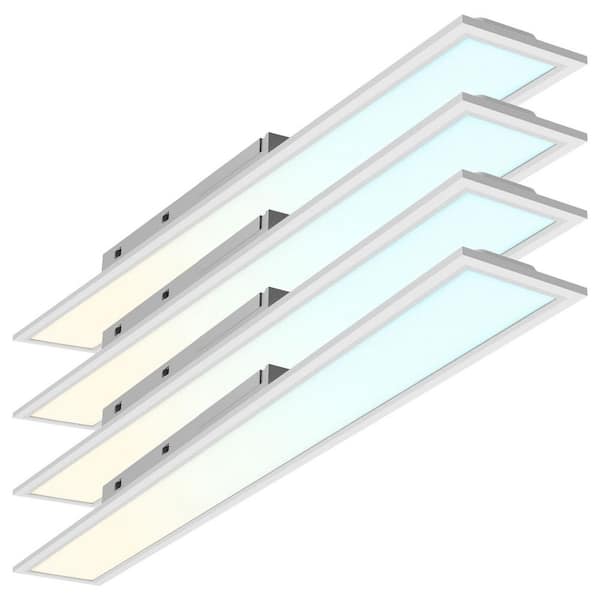 6 x 4 ft. Integrated LED Recessed Backlit Panel 18W/28W/40W, 4CCT, Up to 4400 Lumens, 0-10V Dimmable UL Listed 4 Pack