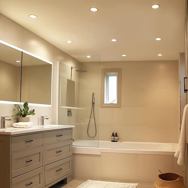 6 in. Value Series Housing Required Dimmable Integrated LED Retrofit Recessed Trim-10-Pack