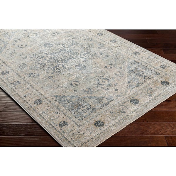 Leiah Blue Traditional 12 ft. x 15 ft. Indoor Area Rug