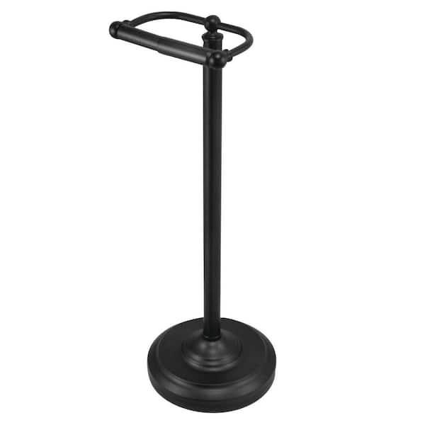 Kingston Brass Vintage Freestanding Toilet Paper Holder in Matte Black