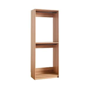 Prosper 32 in. W Oak Tower Unit 1-Shelf 2 Rods Wood Closet System