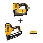 20V MAX Lithium-Ion Cordless 23-Gauge Pin Nailer and 20V 16-Gauge Angled Finish Nailer with 4.0Ah Compact Battery Pack