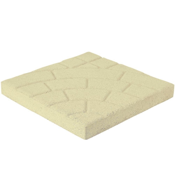 Pavestone 16 in. x 16 in. Coral Bella Cobble Concrete Step Stone