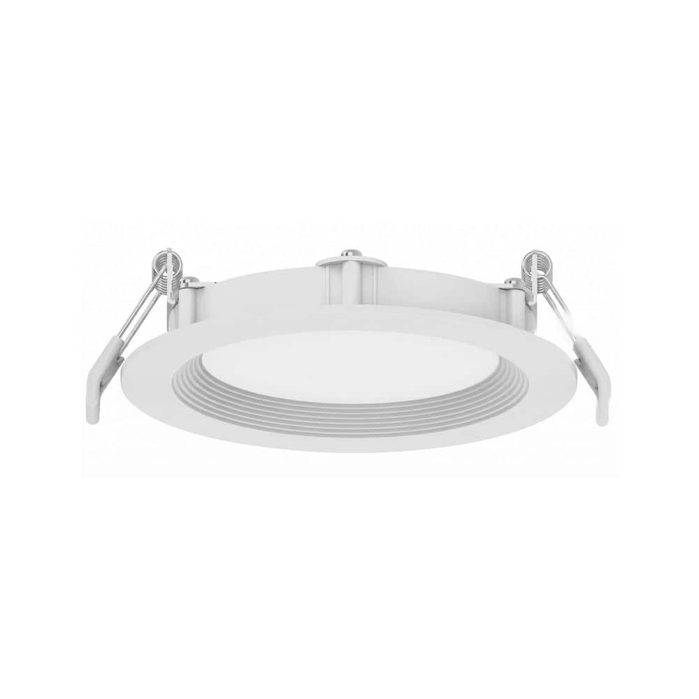 4 in. 75-Watt Equivalent 870 Lumens Integrated LED White Baffle Recessed Downlight, 5CCT, Dimmable - 1 Pack price history on PriceWatchPro