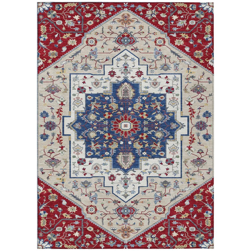 Chantille Machine Washable Indoor/Outdoor Abstract ACN2533 Red 3 ft. x 4 ft. Area Rug price history on PriceWatchPro