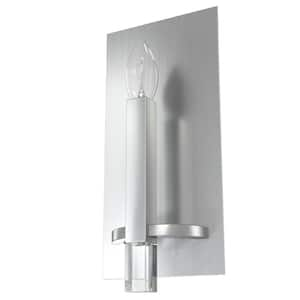 Sunjai 1-Light Brushed Nickel Wall Sconce