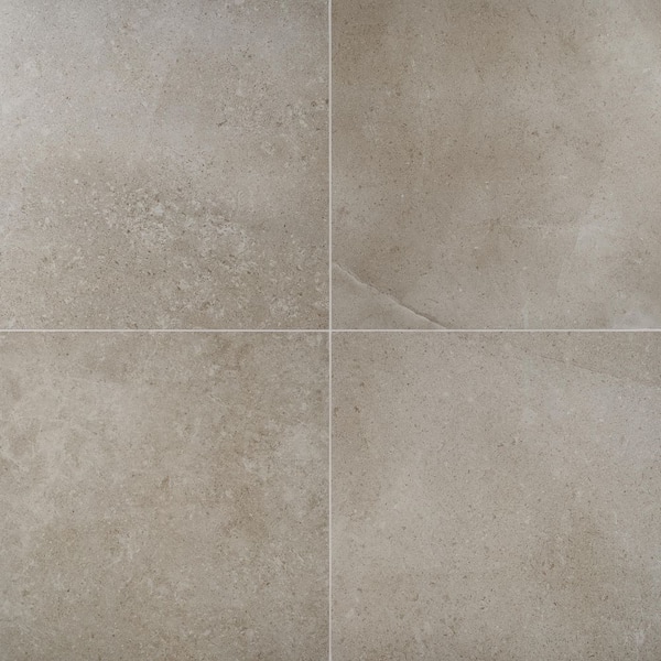 Ivy Hill Tile Iris Tortora 23.62 in. x 23.62 in. Matte Porcelain Floor ...