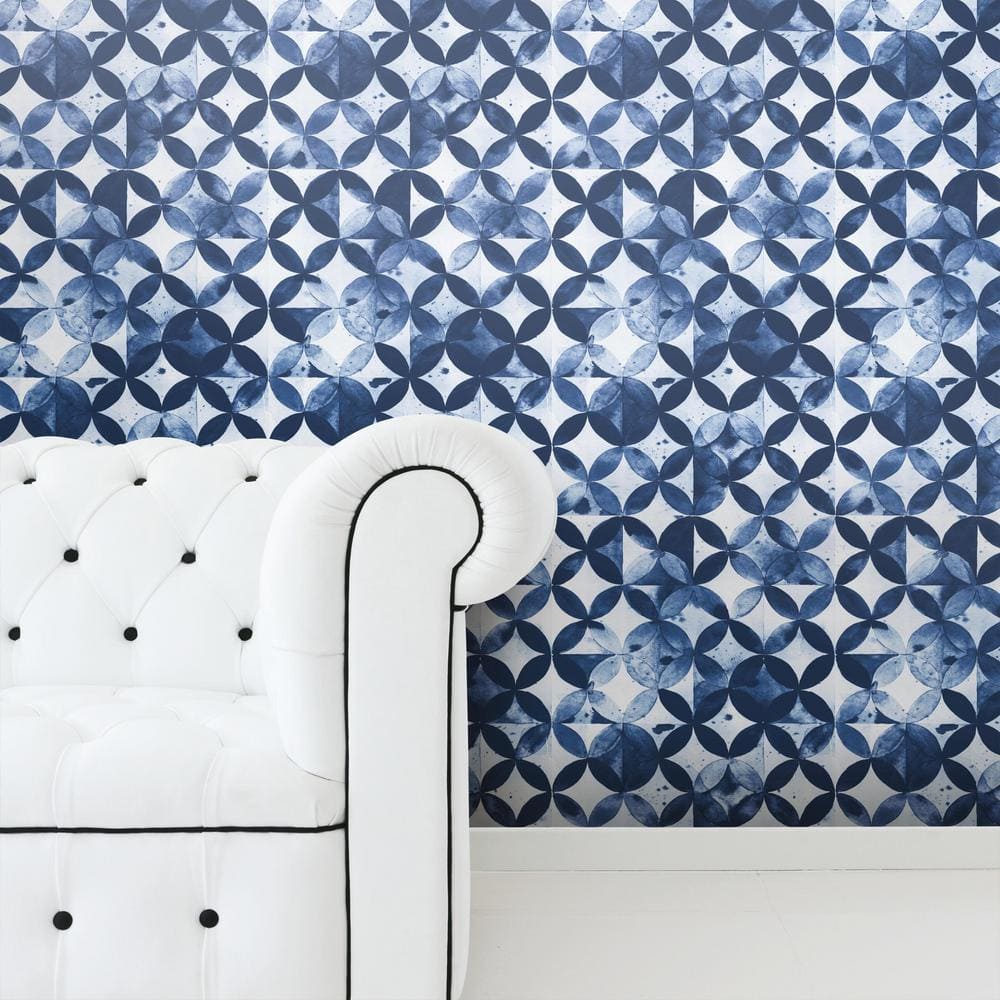 Black Tropical Botanical Removable Wallpaper Sample