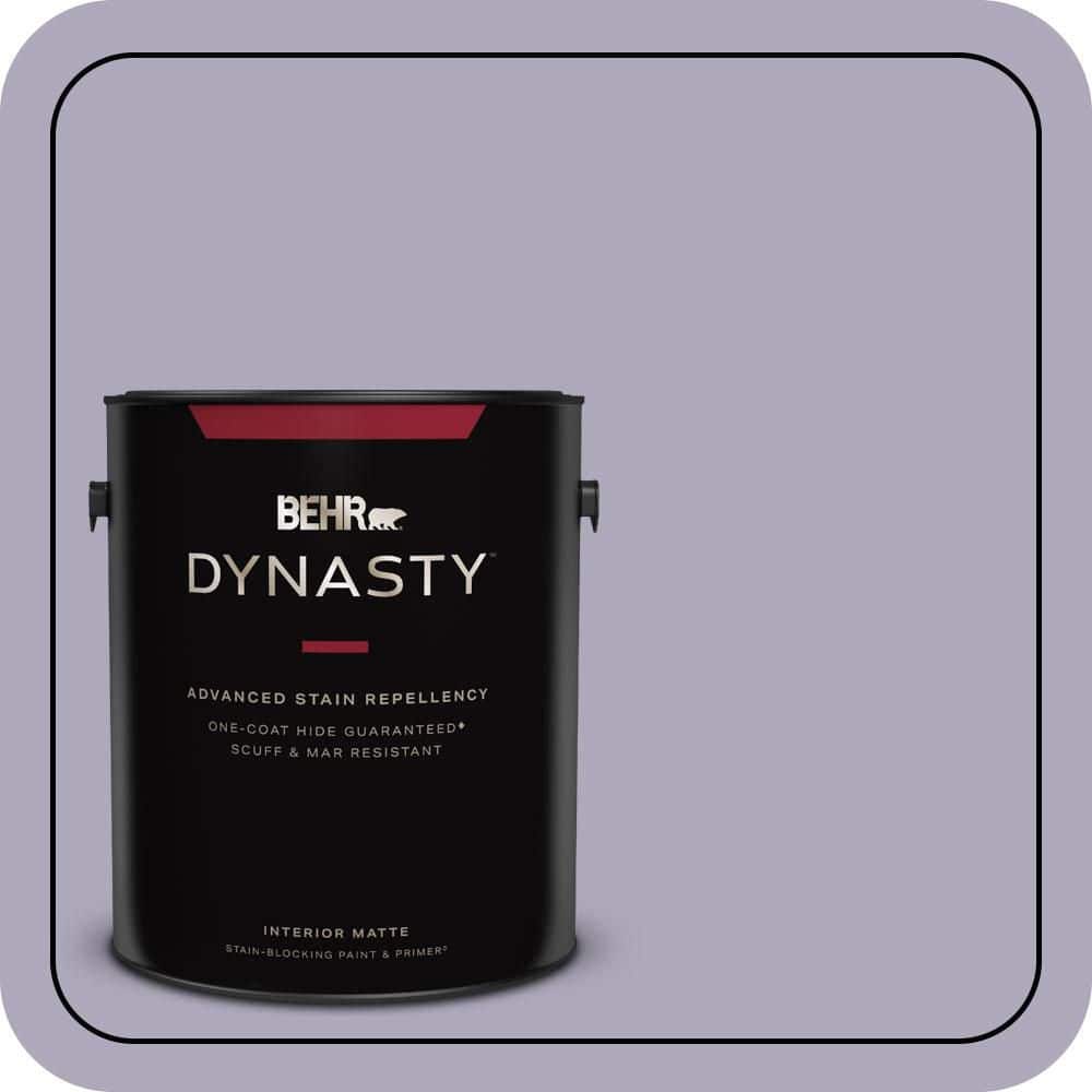 1 gal. #650E-3 Plum Blossom Matte Interior Stain-Blocking Paint & Primer