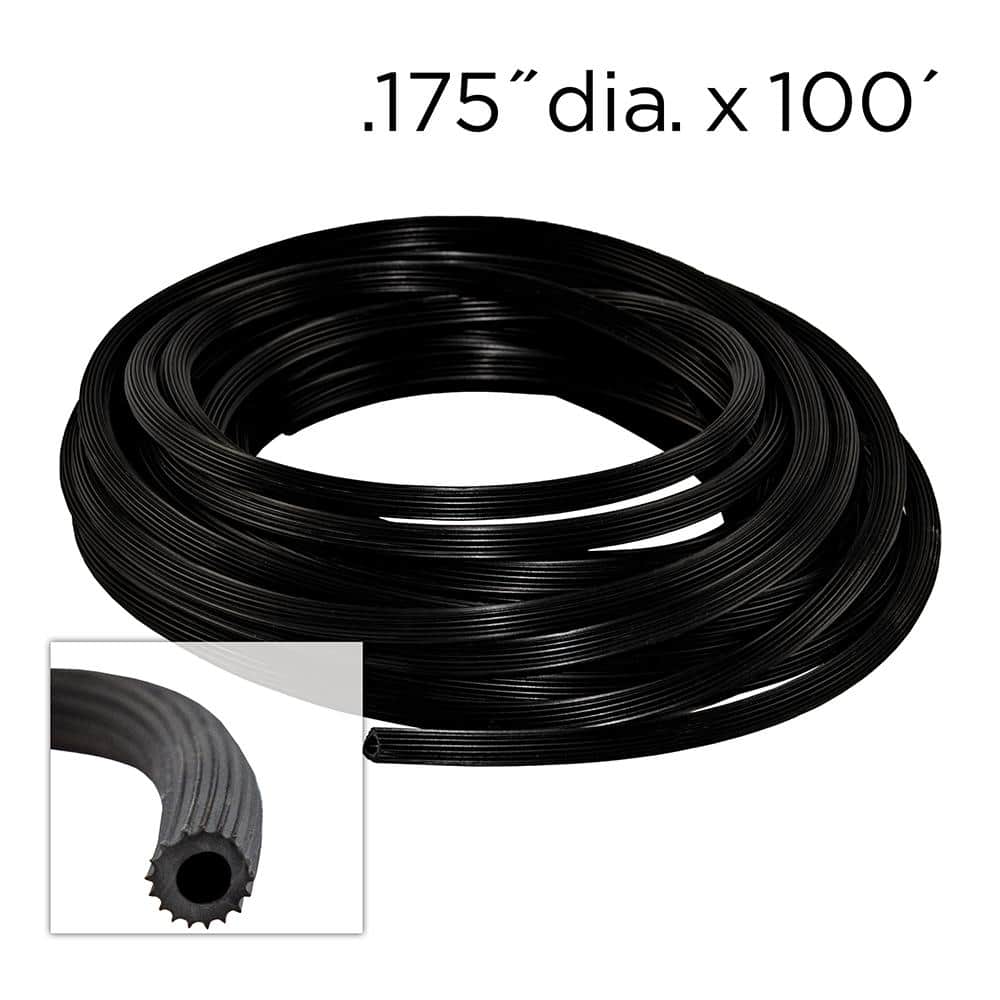 0.175 in. x 100 ft. Black Screen Spline