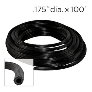 0.175 in. x 100 ft. Black Spline